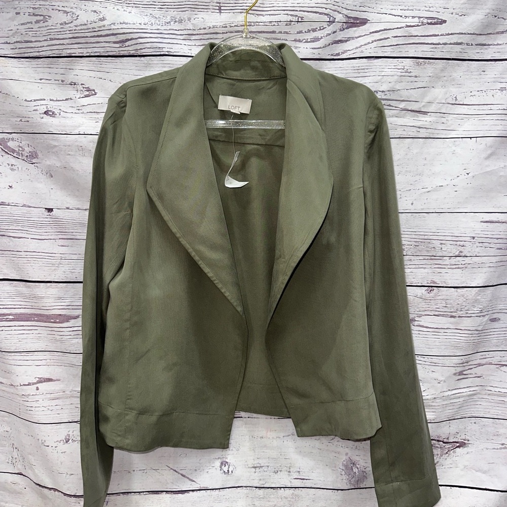 Olive Green Women's Jacket by Loft Size XS
